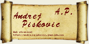 Andrej Pisković vizit kartica